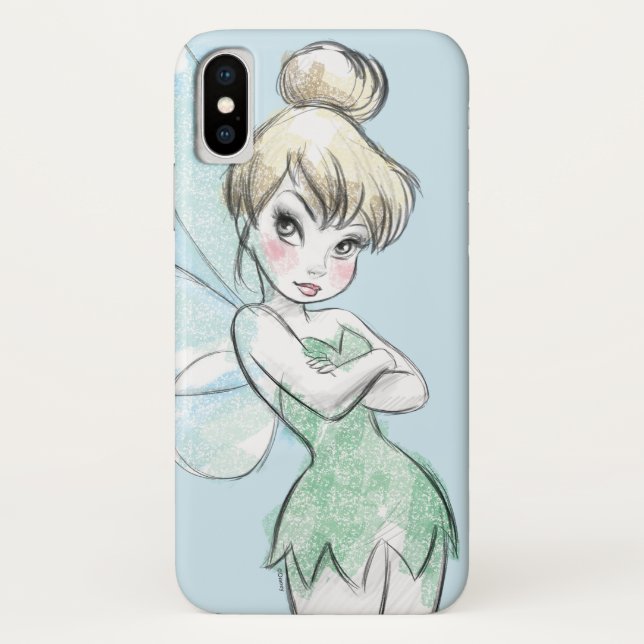 Coques Case-Mate iPhone Tinker Bell | Armoiries pastel croisées (Dos)