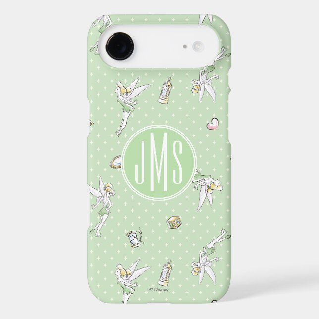 Coques Case-Mate iPhone Tinker Bell | Monogramme Joli petit pixie (Verso)