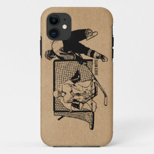 Coque iPhone 11 Tiré sur l'hockey net