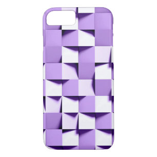 Coque iPhone 7 tissage en papier violet