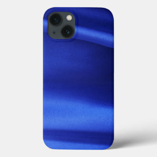 Case-Mate iPhone Case Tissu de soie bleue fluide abstrait