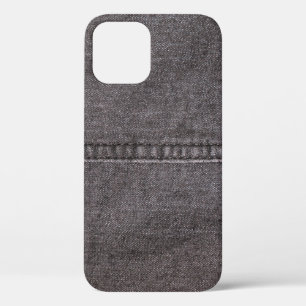 Case-Mate iPhone Case Tissu en denim noir. Mode, textures et backgrou