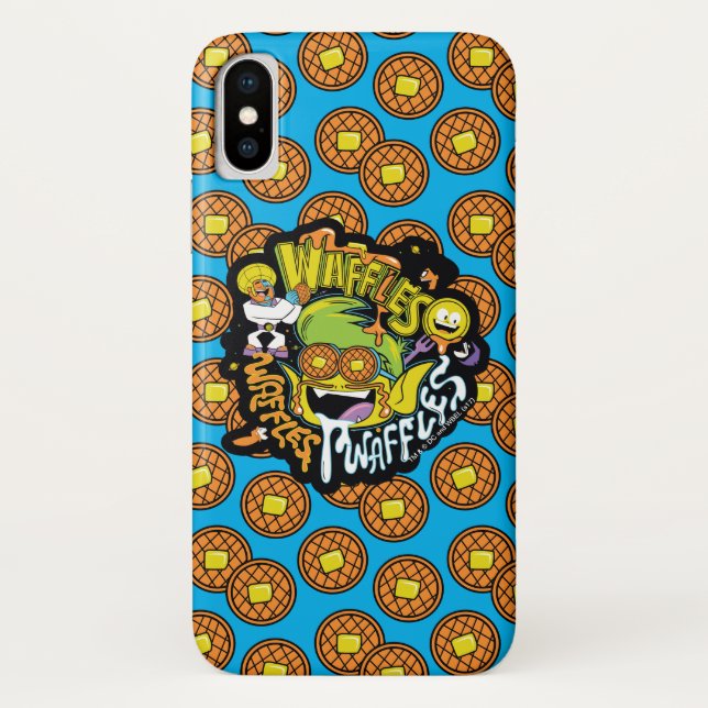 Coques Case-Mate iPhone Titans Ados, allez ! | Beast Boy Waffles (Dos)