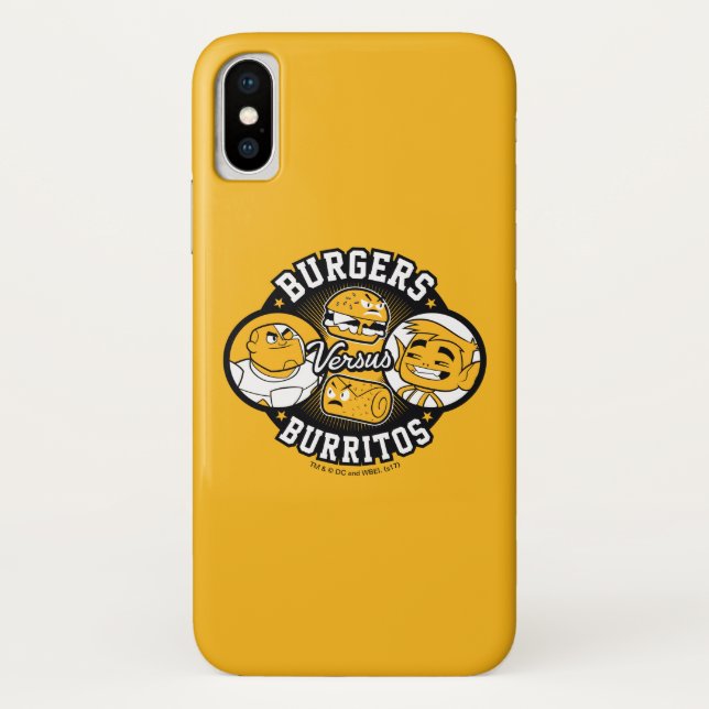 Coques Case-Mate iPhone Titans Ados, allez ! | Burgers contre Burritos (Dos)