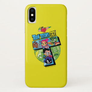 Coque Case-Mate Pour iPhone Titans Ados, allez !   Collage de la tour Titans