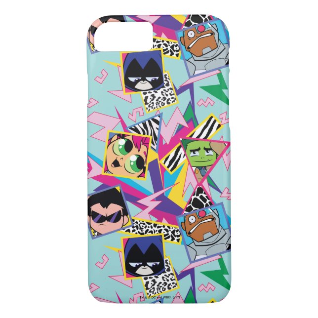 Coques Case-Mate iPhone Titans Ados, allez ! | Retro 90's Group Collage (Dos)