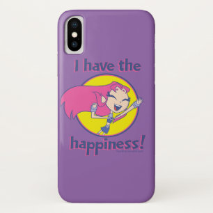 Coque iPhone X Titans Ados, allez !   Starfire "J'Ai Le Bonheur"