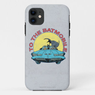 Coques Pour iPhone To The Batmobile - Distressed Icon