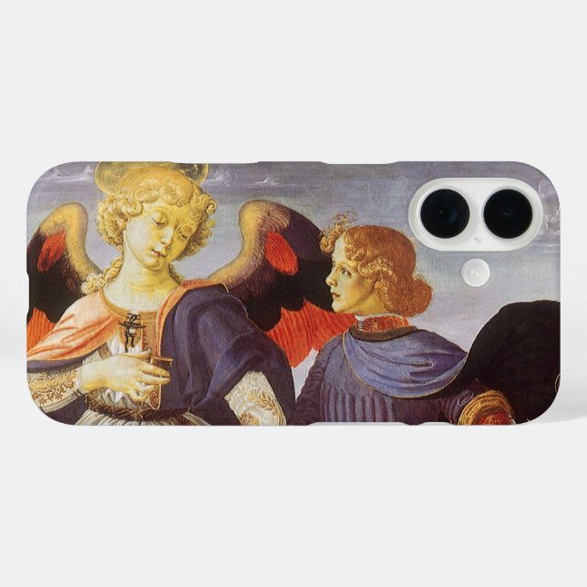 Coques Case-Mate iPhone Tobias et l'Ange par Andrea del Verrocchio (Verso (horizontal))