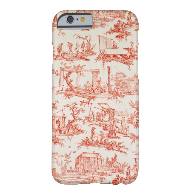 Coques Case-Mate iPhone Toile de Jouy, illustrant les processus du manuf (Dos)