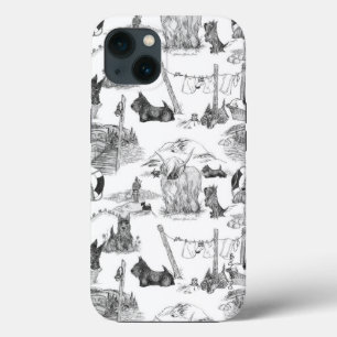 Case-Mate iPhone Case Toile noire de Terrier en ÉCOSSE