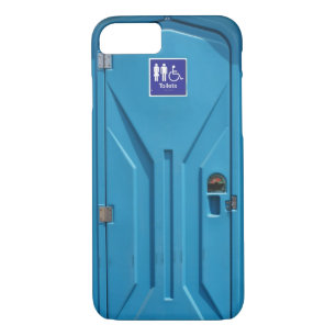 Coque iPhone 7 Toilette portative publique drôle
