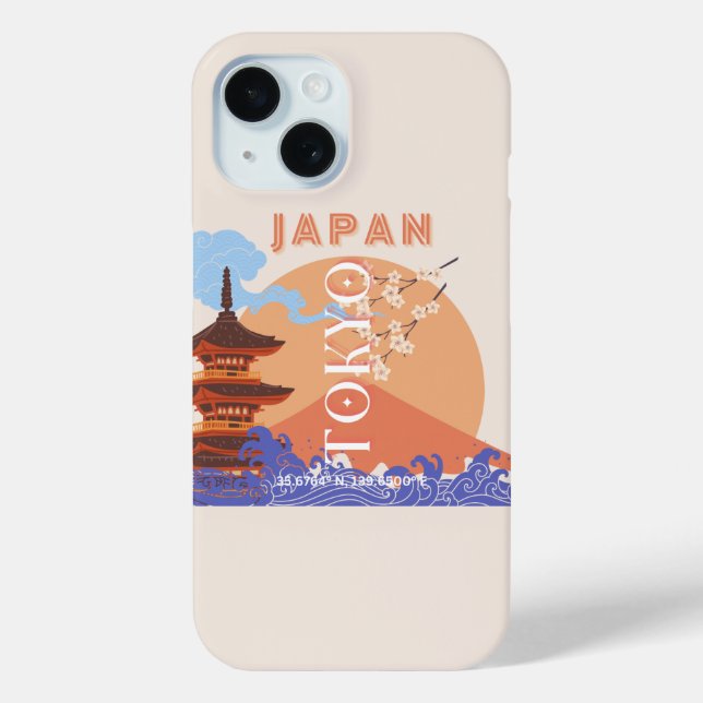 Coques Case-Mate iPhone Tokyo Japan Travel Art (Verso)