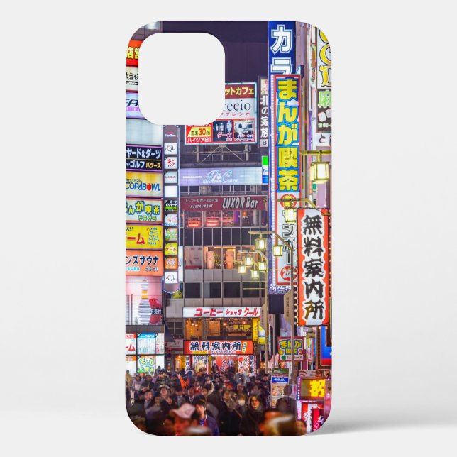 Coques Case-Mate iPhone TOKYO, JAPON - 14 MARS 2014 : Signes ligne dense  (Verso)