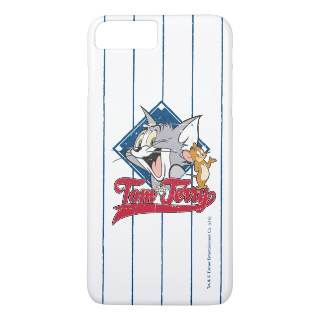 Coques Case-Mate iPhone Tom Et Jerry | Tom Et Jerry Sur Diamant De Basebal (Dos)