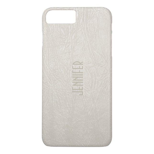Coques Case-Mate iPhone Tons Beige Faux Couleur Cuir (Dos)