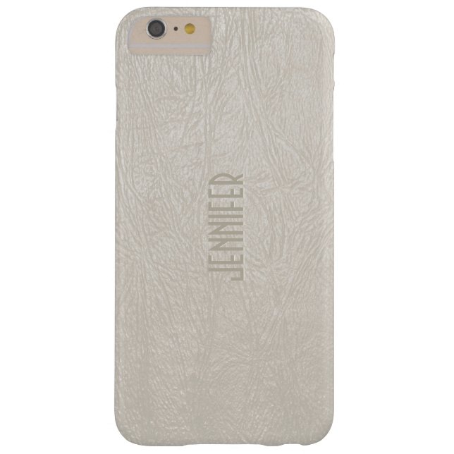 Coques Case-Mate iPhone Tons Beige Faux Couleur Cuir (Dos)