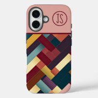 Tons d'automne douillets Motif de tissage Monogram