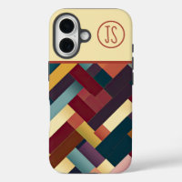 Tons d'automne douillets Motif de tissage Monogram