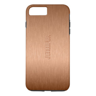 Coque Case-Mate Pour iPhone Tons de cuivre brossé en aluminium look