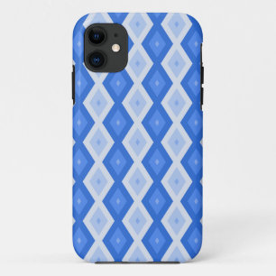 Case-Mate iPhone Case Tons de motif de diamant bleu