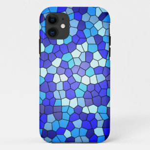 Coque iPhone 11 Tons de verre de couleur bleue par Shirley Taylor
