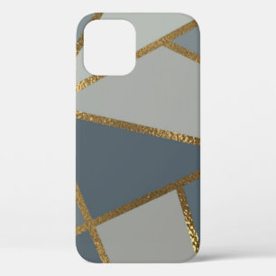 Case-Mate iPhone Case Tons gris Neutre Or Bronze géométrique