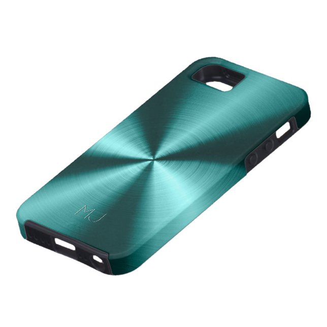 Coques Case-Mate iPhone Tons vert métallique Stainless Steel Look (Bas)