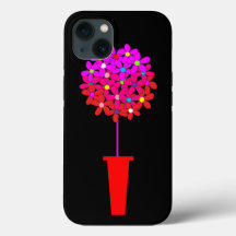 Topiaire à motif de pâquerette gonflée rose