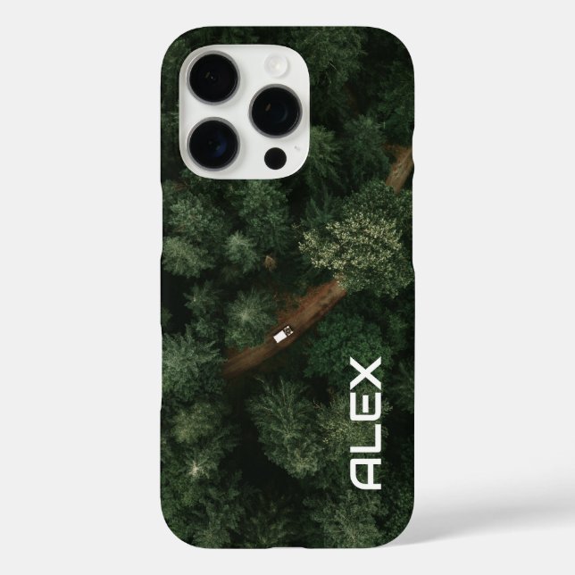 Coques Case-Mate iPhone Tops d'arbre aérien avec route - Nature et chemin (Verso)