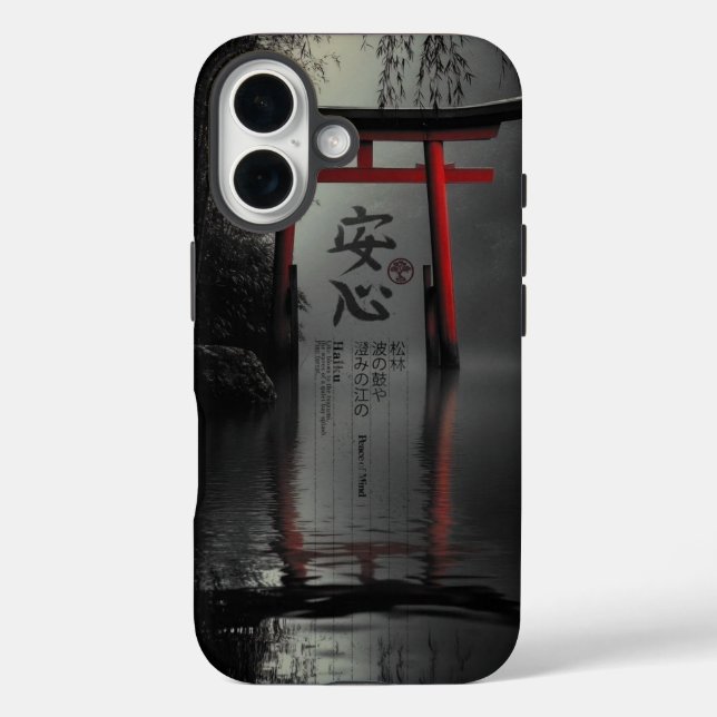 Coques Case-Mate iPhone Torii Tranquility: Peace of Mind in Reflection (Verso)