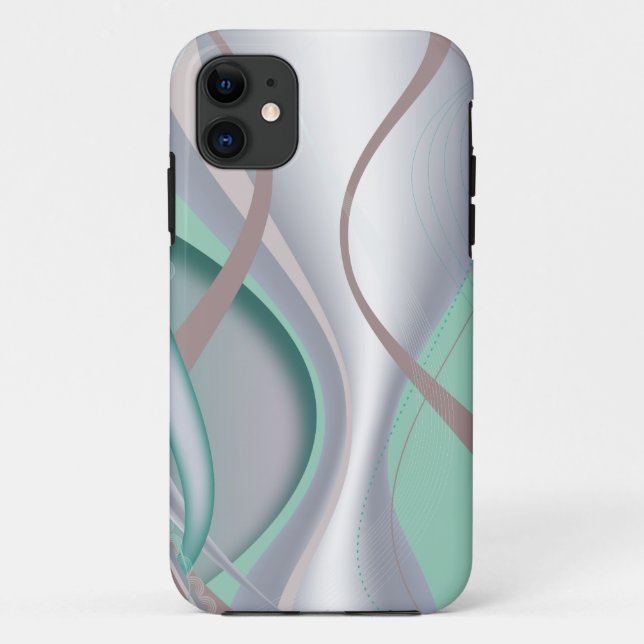 Coques Case-Mate iPhone Tornade Abstraite à la menthe de chocolat (Dos)