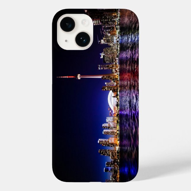 Coques Case-Mate iPhone Toronto Skyline après le coucher du soleil (Verso)