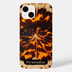 Coque Pour iPhone 14 Tortoiseshell Motif   Brown noir chic