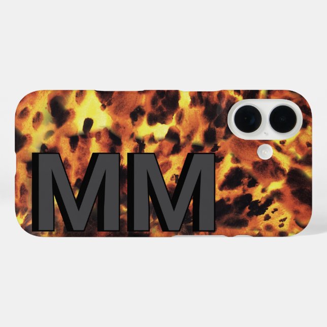 Coques Case-Mate iPhone Tortoiseshell noir gris foncé (Verso (horizontal))