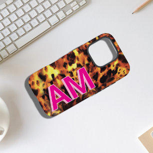 Coques iPhone 16 Pro Tortoiseshell rose tendance