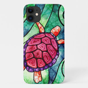 Case-Mate iPhone Case Tortue de mer Colorée Tropique lumineux