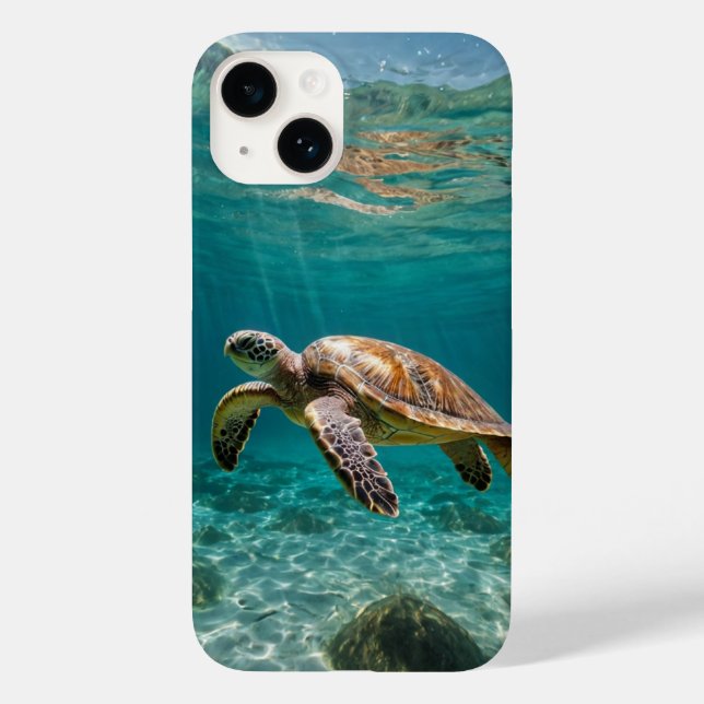 Coques Case-Mate iPhone Tortue de mer gracieuse (Verso)