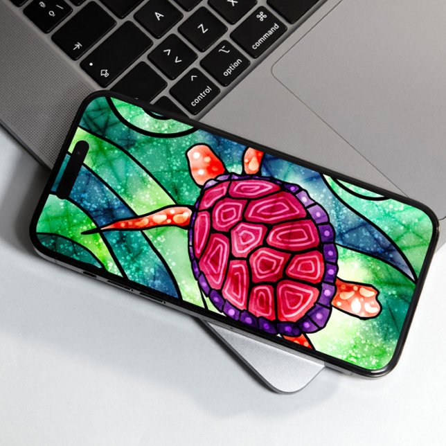 Coques Case-Mate iPhone Tortue de mer Tropical lumineux (Créateur téléchargé)