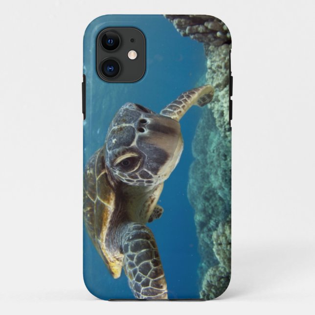 Coques Case-Mate iPhone Tortue de mer verte hawaïenne (Dos)