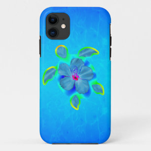 Coque iPhone 11 Tortue et ketmie tropicales de Honu