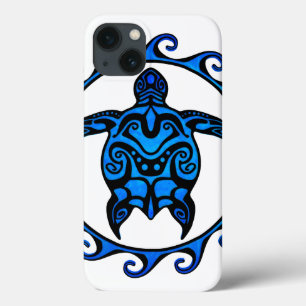 Case-Mate iPhone Case Tortue tribale bleue Sun