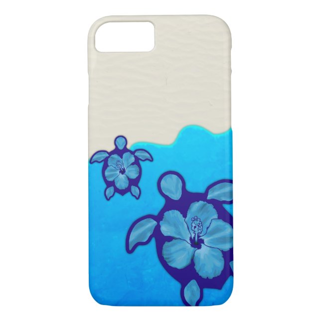 Coques Case-Mate iPhone Tortues bleues de Honu (Dos)