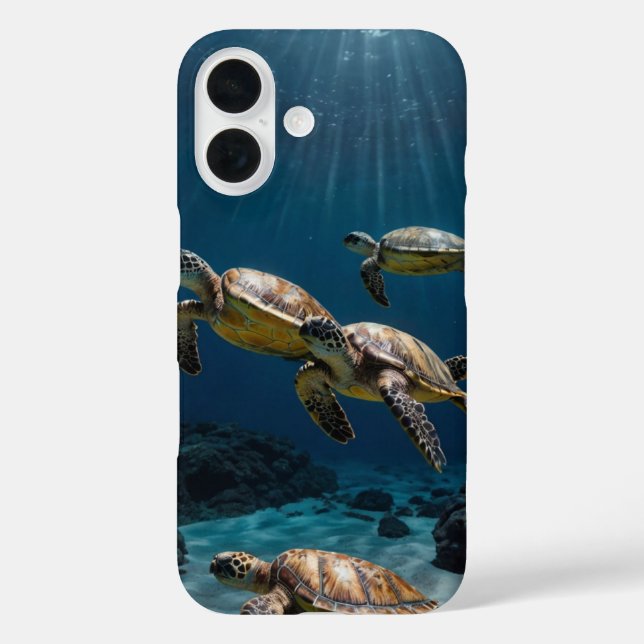 Coques Case-Mate iPhone Tortues de lune (Verso)