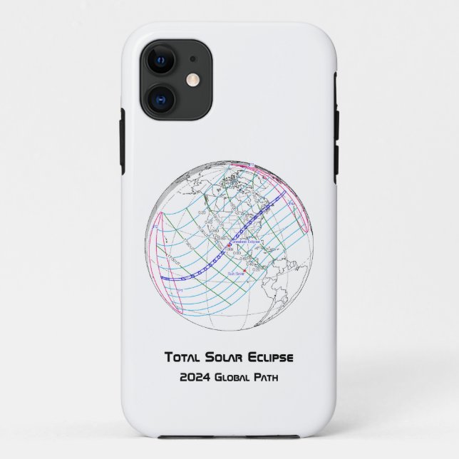 Coques Case-Mate iPhone Total Solaire Eclipse 2024 Global Path (Dos)