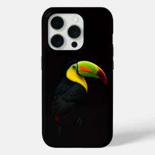 Coque iPhone 15 Pro Toucan à bec caréné Black 4 Luxe iPhone 15 Pro Mat