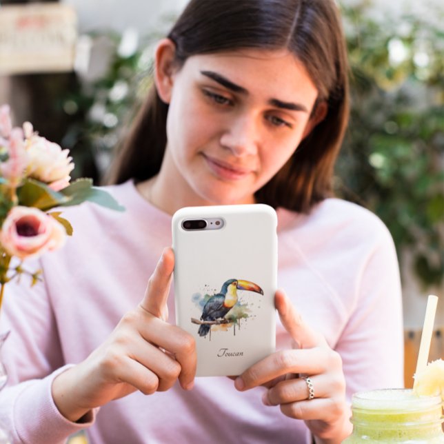 Coques Case-Mate iPhone toucan coloré assis sur une branche (Créateur téléchargé)