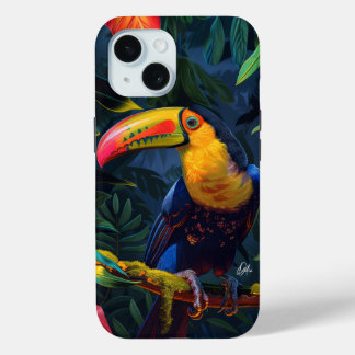 Coque Pour iPhone 15 Toucan rayonnant