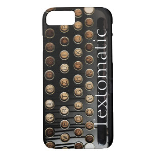 Case-Mate iPhone Case Touches de machine vintages brun noir