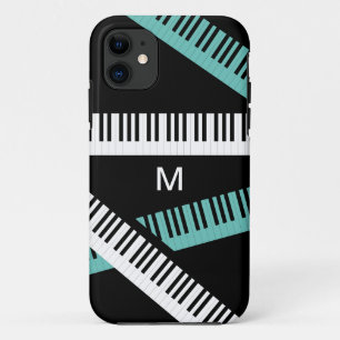 Case-Mate iPhone Case Touches de piano Instrument de musique Monogramme 